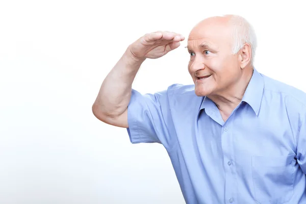 Abuelo salido en busca de hijos — Foto de Stock