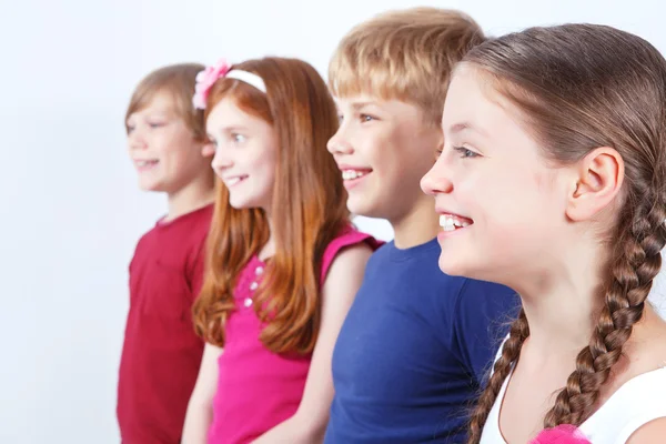 Close up of cheerful friends — Stock Photo, Image