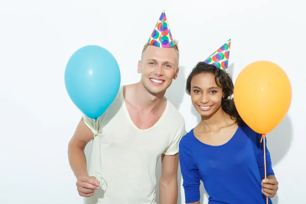 Couple celebrating birthday — Stock Photo, Image