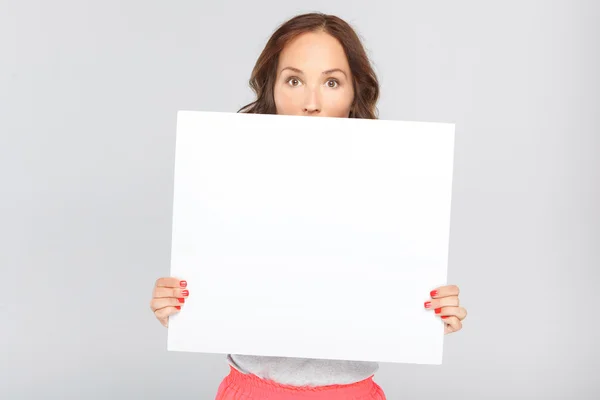 Mujer con un espacio de copia —  Fotos de Stock