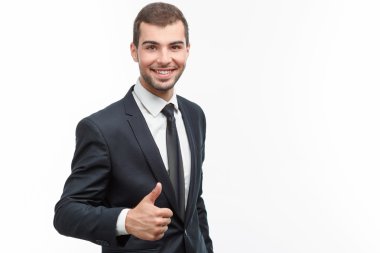 yakışıklı olan beyaz izole