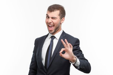 yakışıklı olan beyaz izole