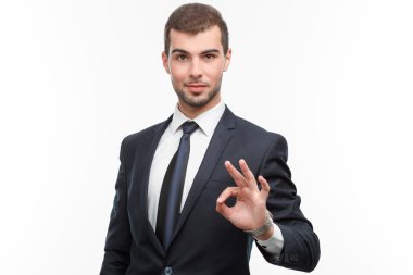 yakışıklı olan beyaz izole