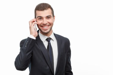 beyaz izole yakışıklı genç