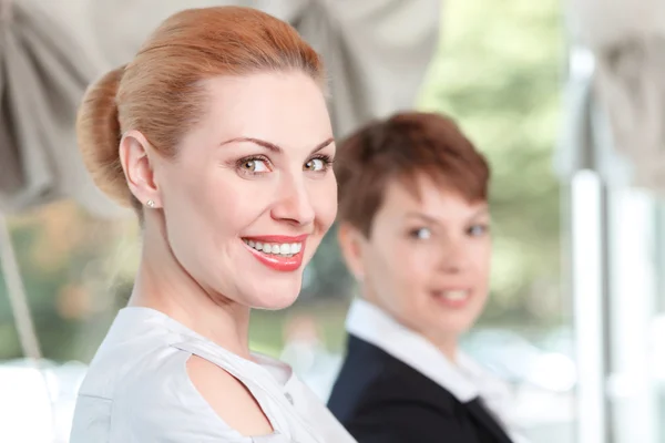 Businesswomen during a meeting — Stok fotoğraf