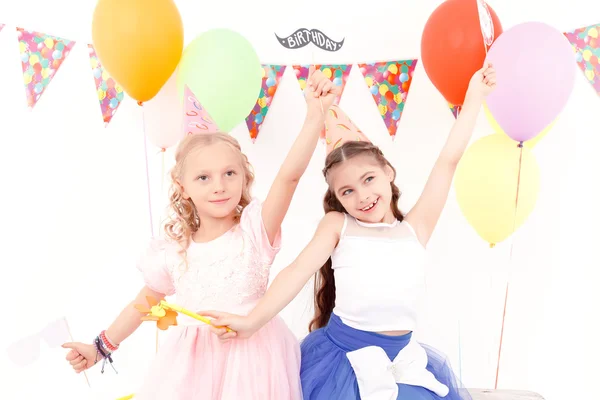 Two pretty little girls — Stock Photo, Image