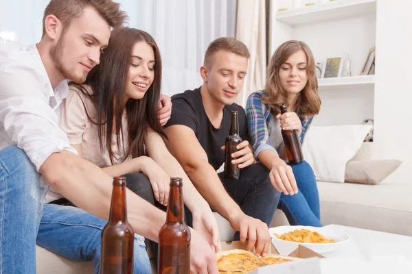 Nice friends having party 