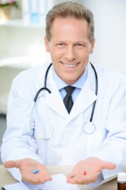 Professional doctor involved in work