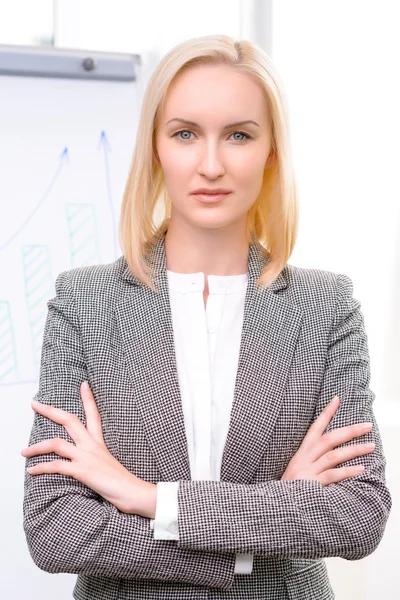 Professional businesswoman being busy at work — Stock Photo, Image