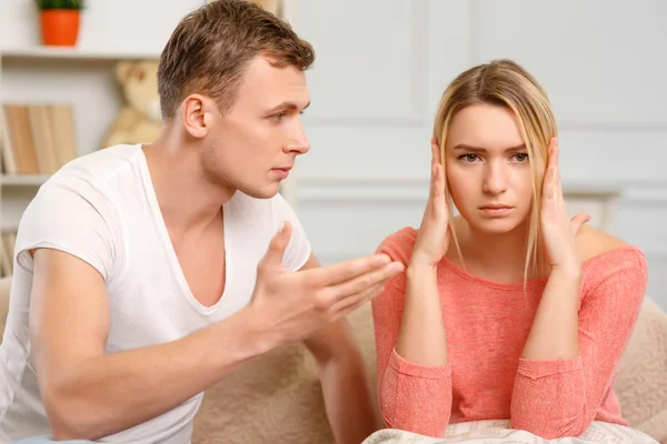 Young couple is having a fight. — Stock Photo, Image