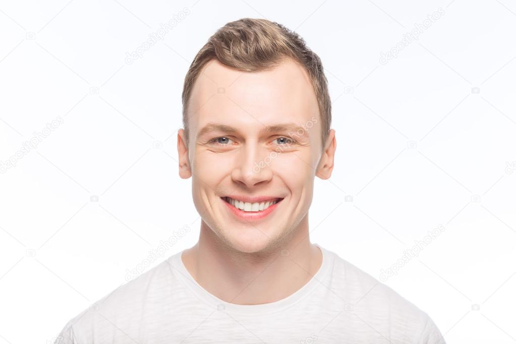 handsome man facial expression smiling broadly 21170597 PNG