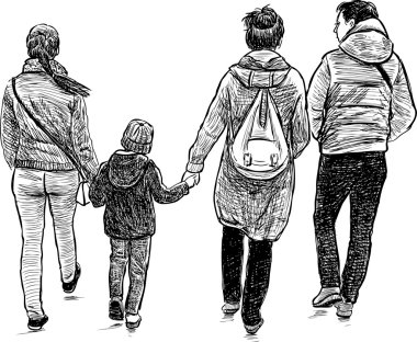  Aile bir yürüyüş