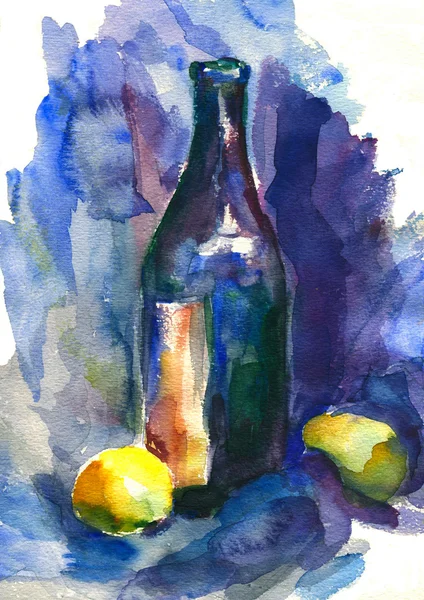 Watercolor still life — Stock Photo, Image