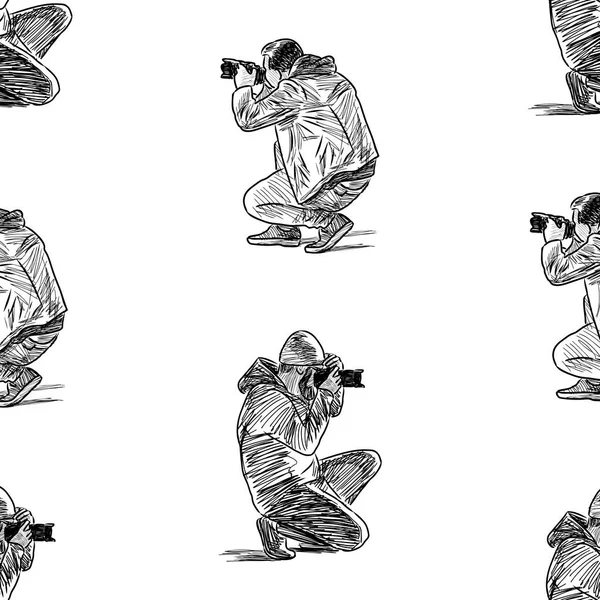 Şte Fotoğrafçıların Kusursuz Arkaplanı — Stok Vektör