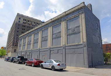 Detroit, Michigan'daki ticari ve konut binaları