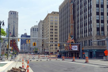 Detroit, Michigan'daki ticari ve konut binaları
