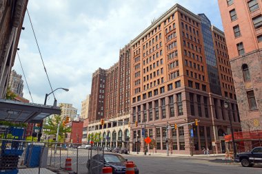 Detroit, Michigan'daki ticari ve konut binaları