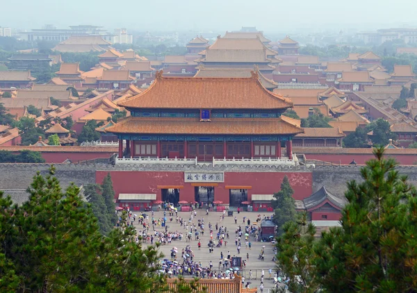 The Forbidden City located behind Tiananmen Square in capital city, Beijing, China. — Stock Photo, Image