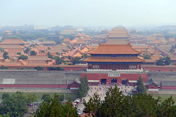 The Forbidden City located behind Tiananmen Square in capital city, Beijing, China. — Stock Photo, Image