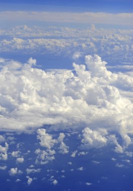Meteoroloji, hava desen cumulus bulutları yüksek irtifada ile 