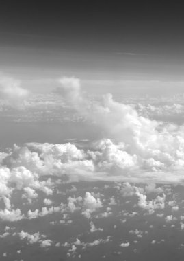 Meteoroloji, hava desen cumulus bulutları yüksek irtifada ile 