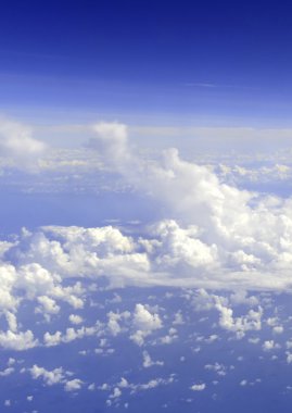 Meteoroloji, hava desen cumulus bulutları yüksek irtifada ile 