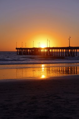 Venice Beach, Kaliforniya gün batımında