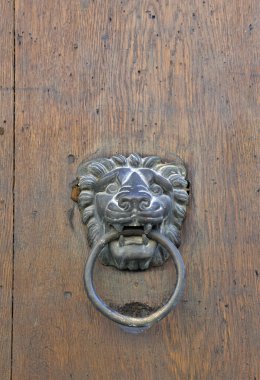 Vintage kapı tokmağı ahşap kapı