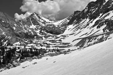 Kayalık dağ sahne, Colorado, ABD