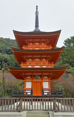 Kiyomizu dera Temple in Kyoto, Japan clipart