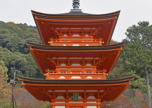Kiyomizu dera Tempel in Kyoto, Japan — Stockfoto