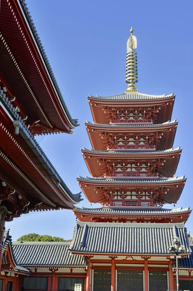 Sensoji buddhistický chrám v Asakusa, Tokio, Japonsko — Stock fotografie