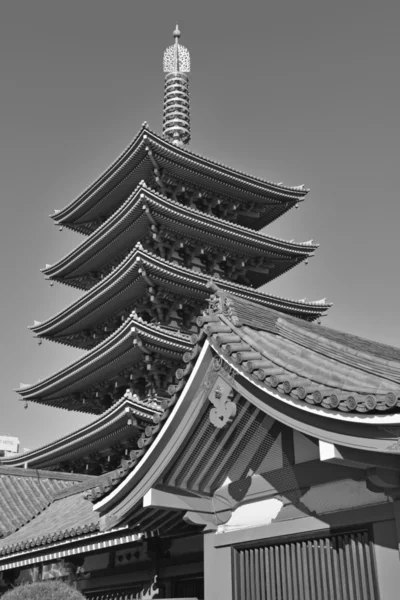 Asakusa 'daki Sensoji Tapınağı, Tokyo, Japonya — Stok fotoğraf