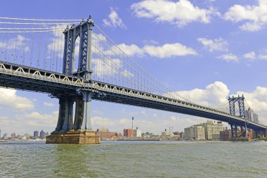New York Landmark, Manhattan Bridge Doğu Nehri, New York üzerinden
