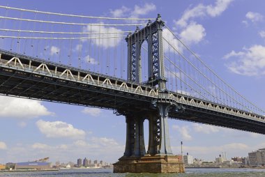New York Landmark, Manhattan Bridge Doğu Nehri, New York üzerinden