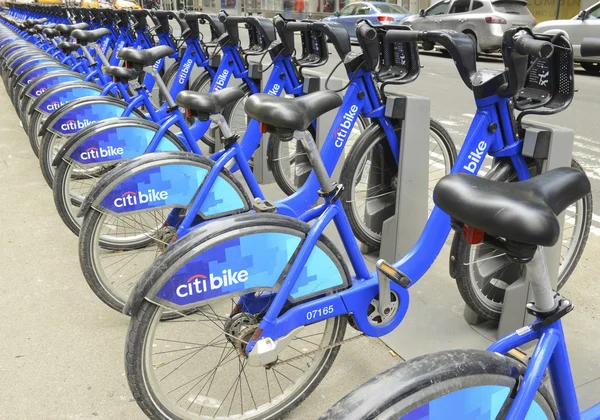 Exhibición de Citibike en Manhattan, Nueva York — Foto de Stock