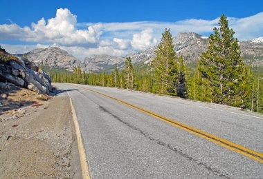 Alpine Lansdscape in the Sierra Nevada Mountains, California clipart