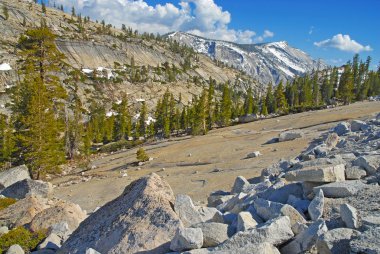 Alpine Lansdscape in the Sierra Nevada Mountains, California clipart