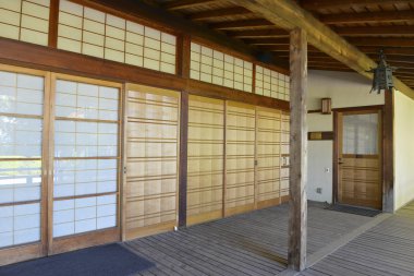 Japon bahçe manzarası