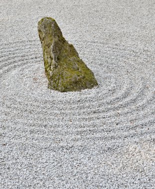 Japon bahçe manzarası