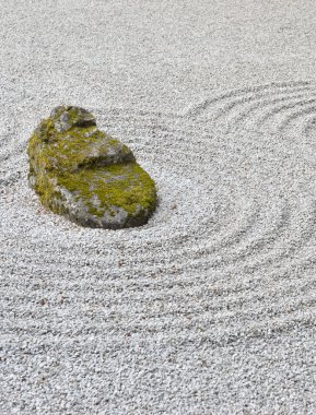 Japon bahçe manzarası