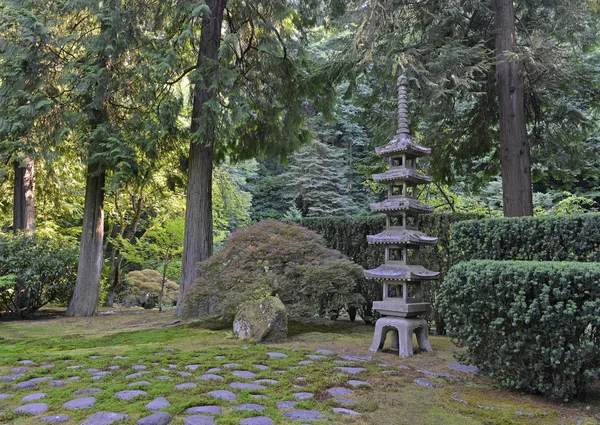 Japanese garden landscape — Stock Photo, Image