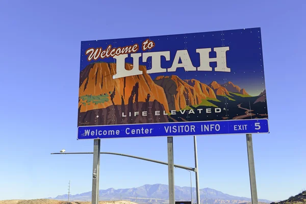 Utah eyalet yolunda eyaletler arası karayolu üzerinde oturum