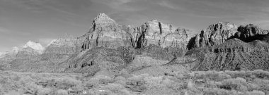 Siyah beyaz manzara, Zion National Park