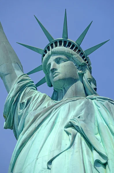 Άγαλμα της ελευθερίας, νησί της ελευθερίας, πόλη της Νέας Υόρκης — Φωτογραφία Αρχείου