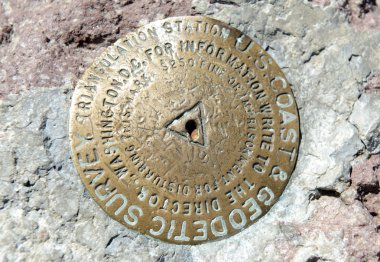 Zirve marker, Lassen volkanik Milli Parkı, Kaliforniya, ABD