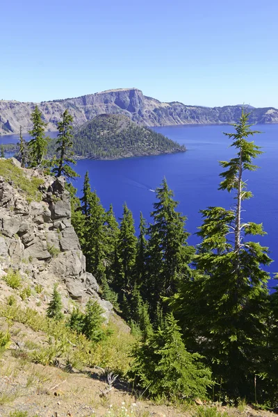 Kráterové jezero národní park, oregon, usa — Stock fotografie