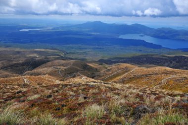 Volcanic terrain Tongariro National Park, New Zealand clipart