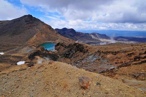 Vulkáni terep Tongariro National Park, Új-Zéland — Stock Fotó