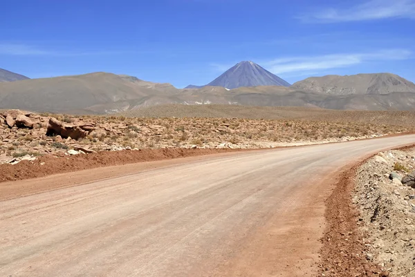 Remote, Barren volcanic landscape of the Atacama Desert, Chile Stock Picture
